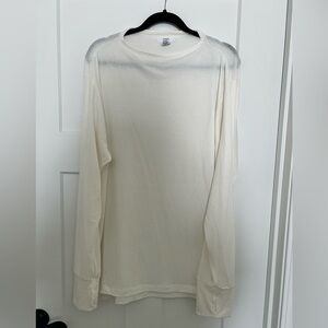 Jones New York Cream Long Sleeve Shirt